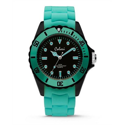 Colori Colori Horloge Colour Combo mint groen/zwart