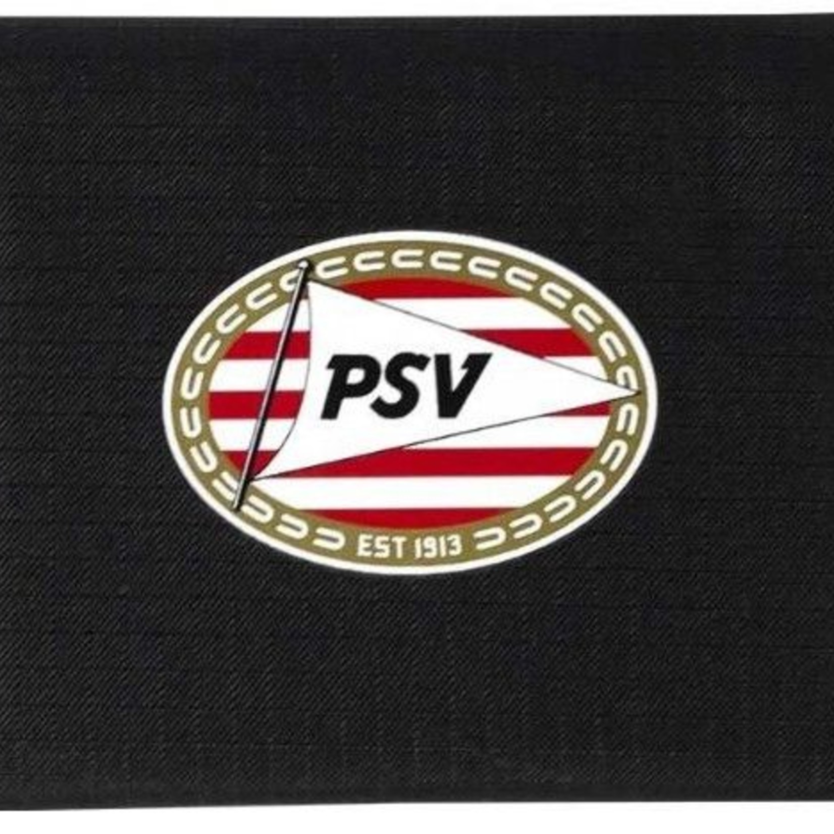 PSV Portemonnee psv zwart/rood: 13x8 cm