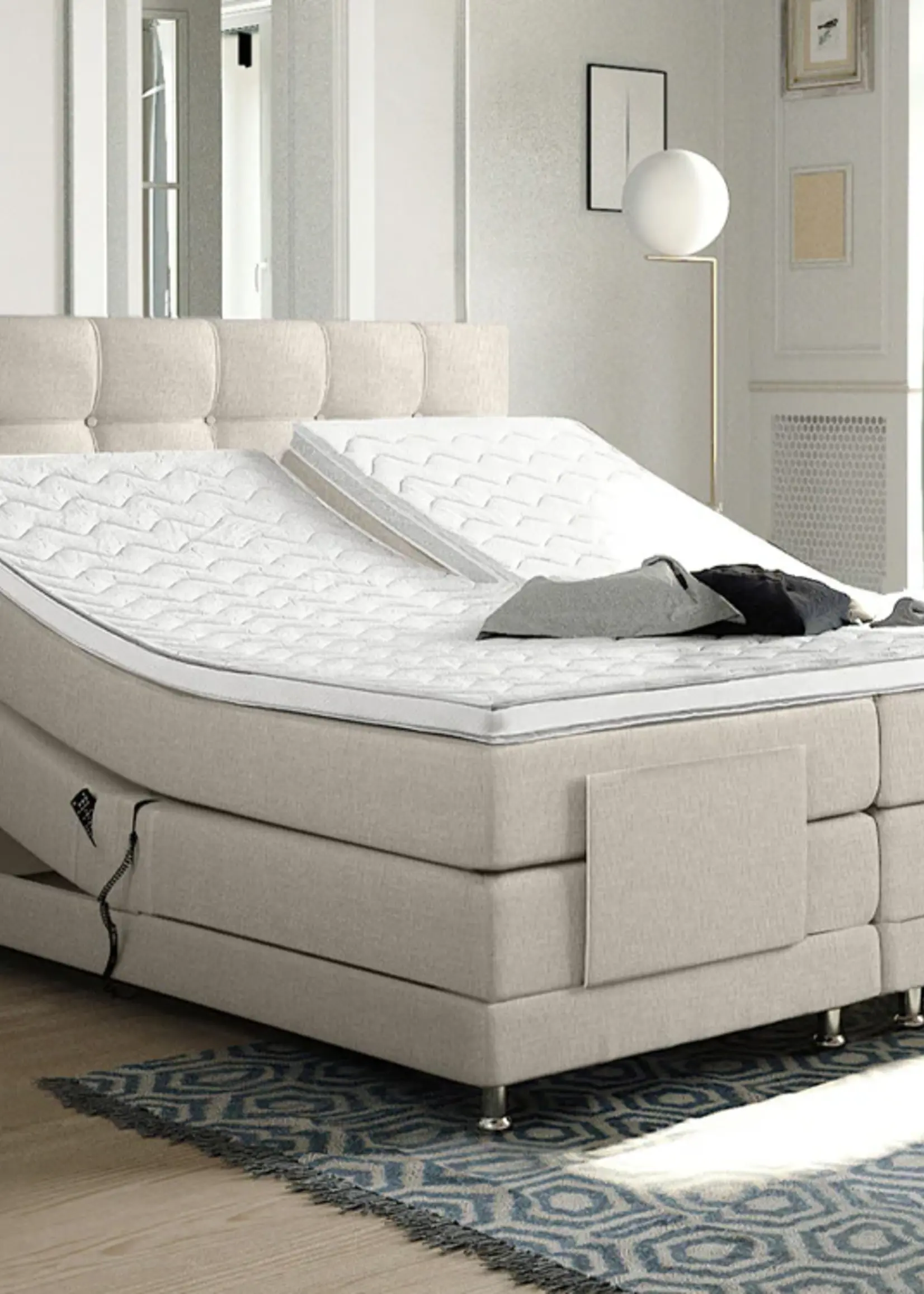 Novio Novio Dreamer DeLuxe Elektrische boxspring Beige