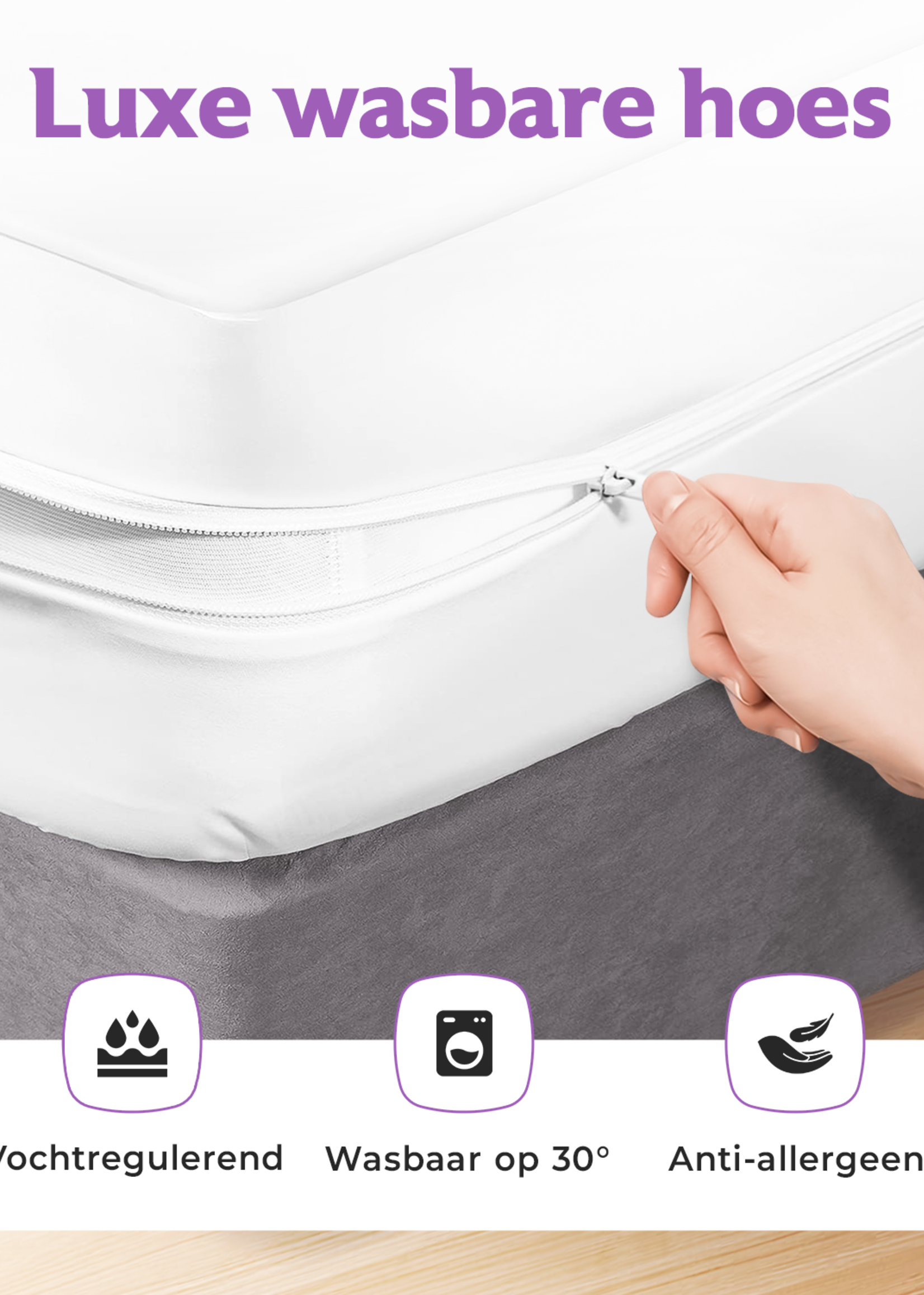 Densi Densi Matras - 20cm dik - 7 zones - Koudschuim - Afritsbare hoes - Premium hotelkwaliteit