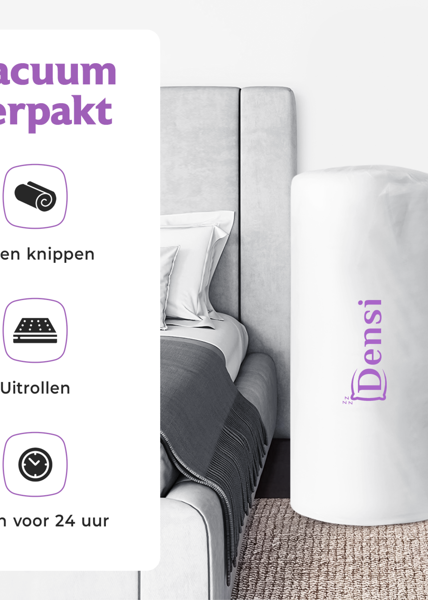 Densi Densi - MO2 - Matras - 20CM - Traagschuim - Afritsbare hoes - Premium hotelkwaliteit