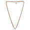 Quoins Brass Box Ketting Edelstaal Rosé QK-ER5