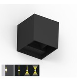 SHD Wall Lamp | Cube 10x10x10cm | Black | Up & Down | 6W | Dim.