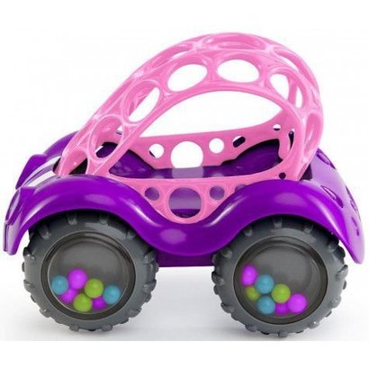 oBall Rattle and Roll baby speel auto's roze/paars