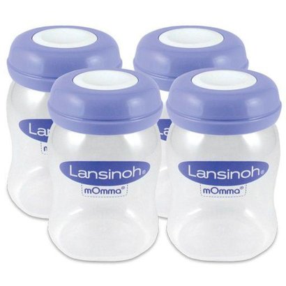 Lansinoh Bewaarflesjes voor moedermelk 4 stuks