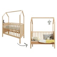 Bopita Babybed/Bedbank My First House Naturel 60x120 cm