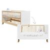 Bopita Babybed/ bedbank Lisa Wit/Naturel 70x140 cm