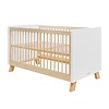 Bopita Babybed/ bedbank Lisa Wit/Naturel 70x140 cm