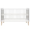 Bopita Babybed/Bedbank Emma Wit/Grijs 70x140 cm