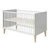 Bopita Babybed/Bedbank Emma Wit/Grijs 70x140 cm