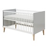 Bopita Babybed/Bedbank Emma Wit/Grijs 70x140 cm