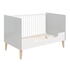 Bopita Babybed/Bedbank Emma Wit/Grijs 70x140 cm