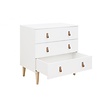 Bopita Baby Commode Indy Wit/Naturel 3 Laden