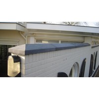 Muurafdekkers beton 2-zijdig antraciet 15x100