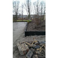 L-elementen antraciet 40 cm hoog, 50 cm breed