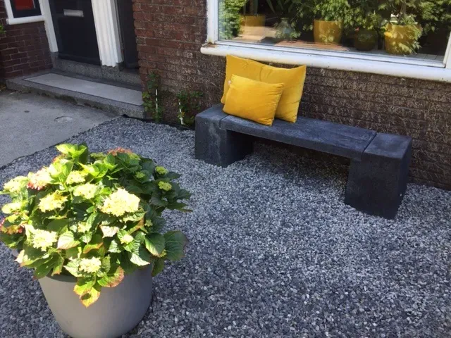 vogel Zielig Beoefend Betonnen tuinbank Oud Hollands antraciet | Betondingen