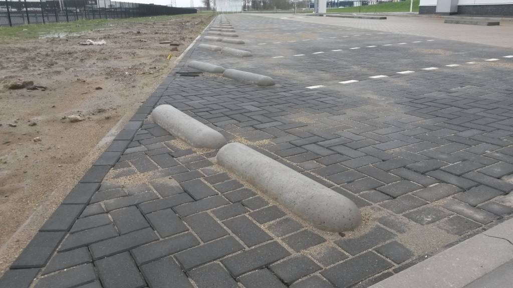 Betonnen varkensrug