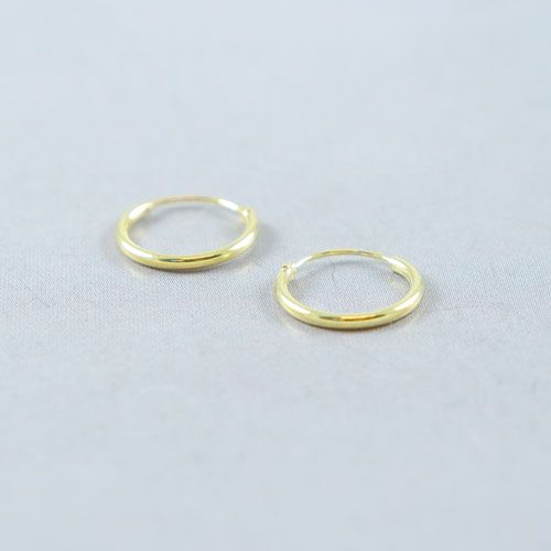 LAVI Gold Hoop Earrings - 12mm