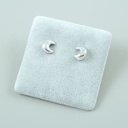 LAVI Sterling Silver Moon Ear Studs