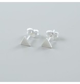 LAVI Sterling Silver Triangle Ear Studs