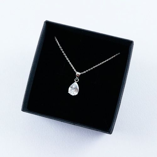 LAVI Sterling Silver Zirconia Drop Necklace