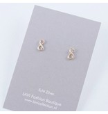 LAVI Gold plated Infinity Ear Studs