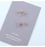 LAVI Gold plated Infinity Ear Studs  - Copy