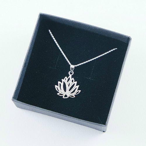LAVI Silver Lotus Necklace