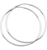 LAVI Sterling Silver Hoop Earrings 6cm