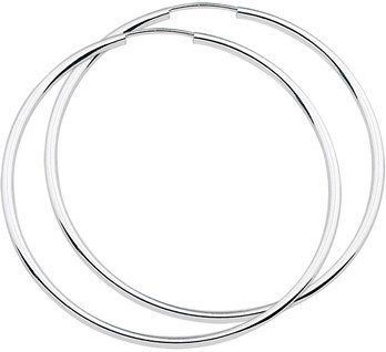 LAVI Sterling Silver Hoop Earrings 6cm