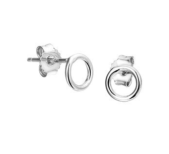 LAVI Sterling Silver Round Ear Studs