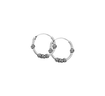 LAVI Bali Silver Hoops-16mm