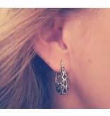 Sterling Silver Filigree Hoop Earrings