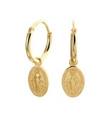 Scapular  Gold plated Earrings