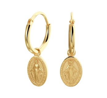 Scapular  Gold plated Earrings