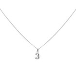 LAVI Sterling Silver Half Moon Necklace