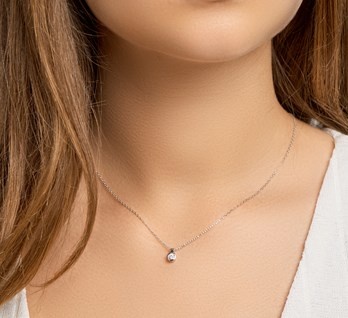 Sterling Silver Zirconia Necklace - LAVI Collection