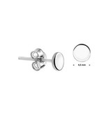 LAVI Sterling Silver Tiny Round Stud Earrings