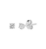 LAVI Tiny Zirconia Ear Studs 3mm