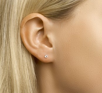 LAVI Tiny Zirconia Ear Studs 3mm