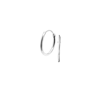 LAVI Silver Hoops Earrings 15mm