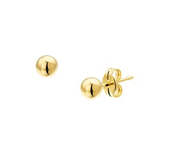 LAVI Sterling Silver Gold Plated Ball Earrings