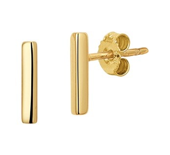 Gold plated Bar Ear Studs