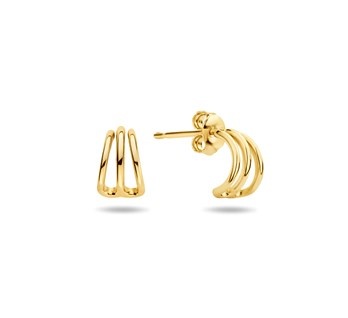 LAVI Gold plated Hoop Stud earrings