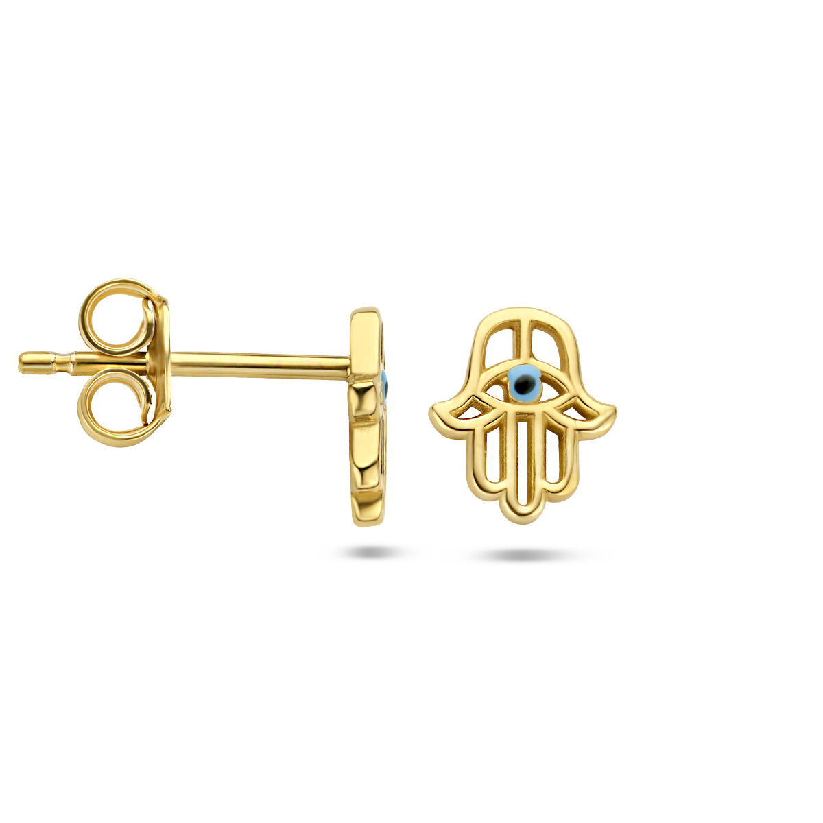 Ear Studs Fatima Hand - Gold Plated