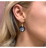 LAVI Light blue Swarovski Elements Earrings - Silver night