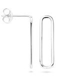 Oorknoppen Paperclip - Echt Zilver