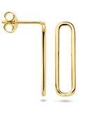 Ear Studs Paper Clip - Gold Plated