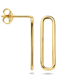 Oorknoppen Paperclip - Gold Plated