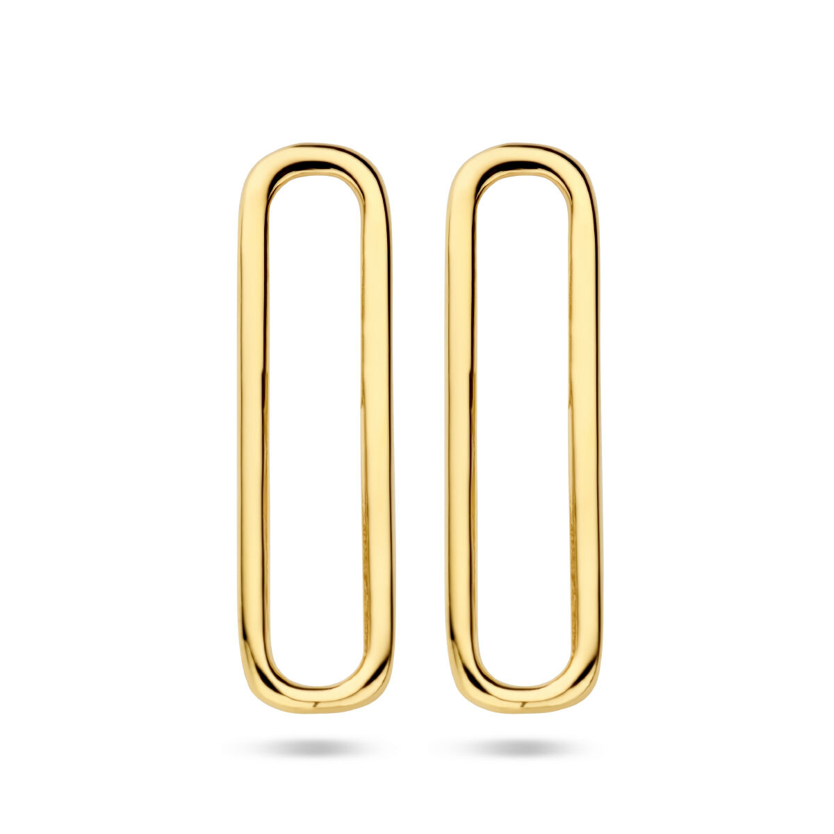 Oorknoppen Paperclip - Gold Plated
